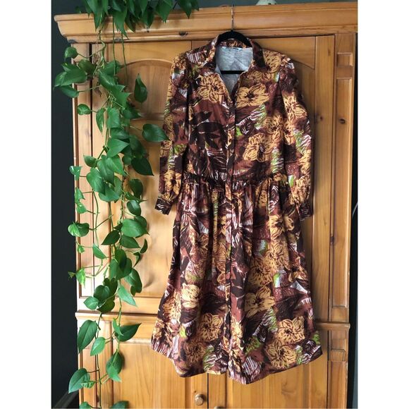 Fall Bloom” by Walter Baker – earthy florals & vintage charm SZ M - Picture 3 of 16